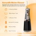 FlossJet Idropulsore Dentale Portatile Irrigatore Orale Professionale 4 Modalità e Capacità 300ML Elettrico Water Flosser Pulizia Denti Tartaro Ricaricabile Impermeabile IPX7 per Viaggi a Casa Nero