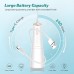 FlossJet Idropulsore Dentale Portatile Irrigatore Orale Professionale 4 Modalità e Capacità 300ML Elettrico Water Flosser Pulizia Denti Tartaro Ricaricabile Impermeabile IPX7 per Viaggi a Casa Bianco