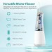 FlossJet Idropulsore Dentale Portatile Irrigatore Orale Professionale 4 Modalità e Capacità 300ML Elettrico Water Flosser Pulizia Denti Tartaro Ricaricabile Impermeabile IPX7 per Viaggi a Casa Bianco