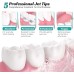 FlossJet Idropulsore Dentale Portatile Irrigatore Orale Professionale 4 Modalità e Capacità 300ML Elettrico Water Flosser Pulizia Denti Tartaro Ricaricabile Impermeabile IPX7 per Viaggi a Casa Bianco