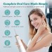 FlossJet Idropulsore Dentale Portatile Irrigatore Orale Professionale 4 Modalità e Capacità 300ML Elettrico Water Flosser Pulizia Denti Tartaro Ricaricabile Impermeabile IPX7 per Viaggi a Casa Bianco